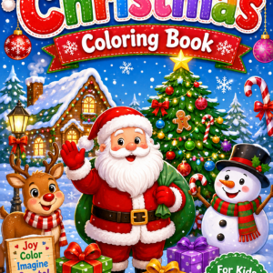 สมุดระบายสีเด็ก วันคริสต์มาส Christmas Coloring Book for Kids